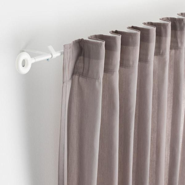 IRJA Curtain rod set, white 140 cm