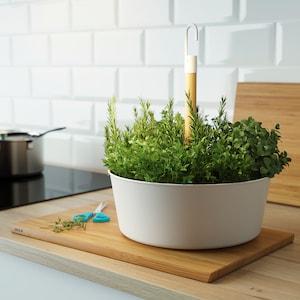 BITTERGURKA Hanging planter, white