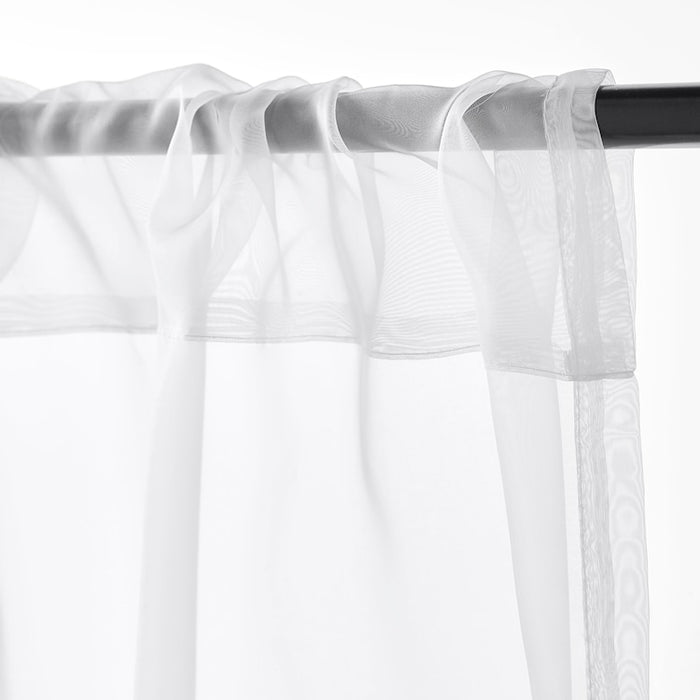 TERESIA Sheer curtains, 1 pair, white, 145x250 cm