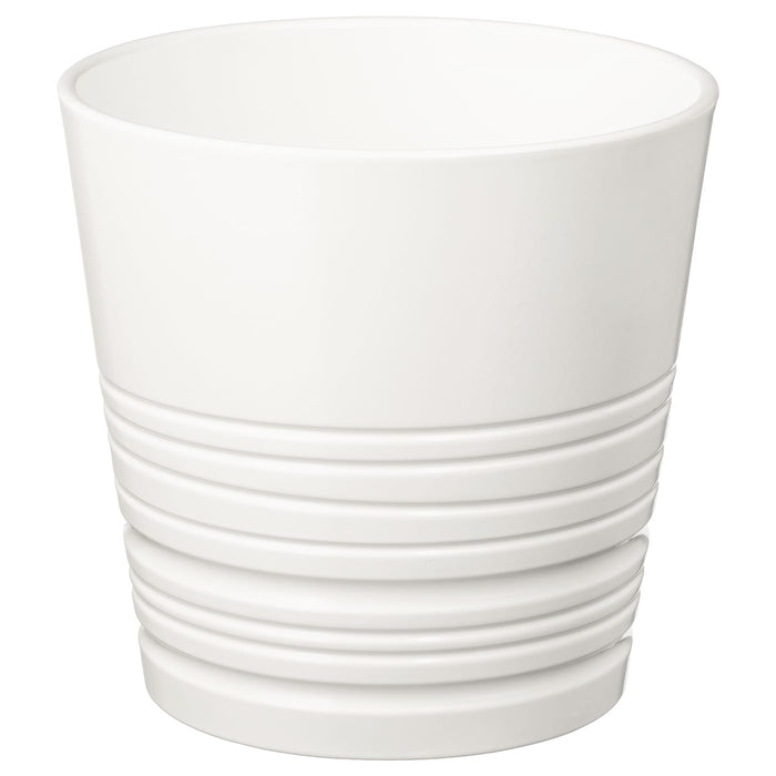 MUSKOT Plant pot, white, 15 cm