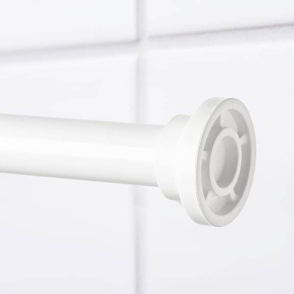 BOTAREN Shower curtain rod, white 120-200 cm