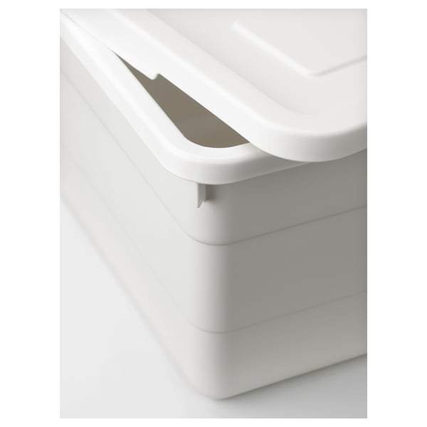 SOCKERBIT box with lid 19x26x15cm, white