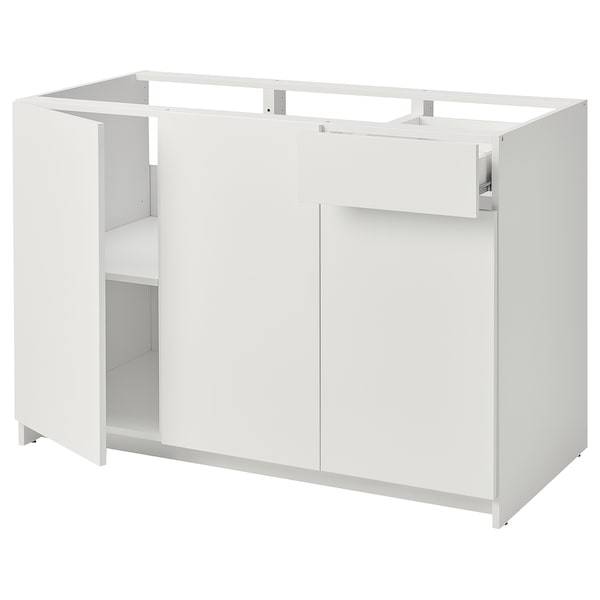 KNOXHULT base cabinet with doors/drawers 120cm white