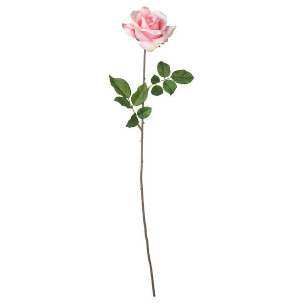 SMYCKA Artificial flower, rose/pink 75 cm