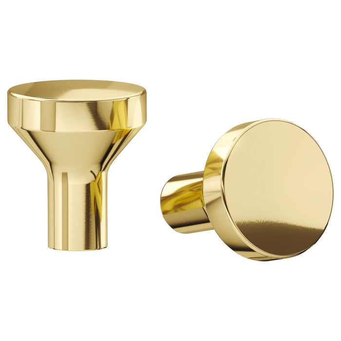 BAGGANAS knob, brass-colour, 21 mm