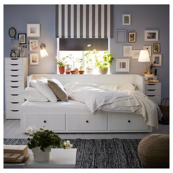 HEMNES Day-bed frame with 3 drawers, white 80x200 cm