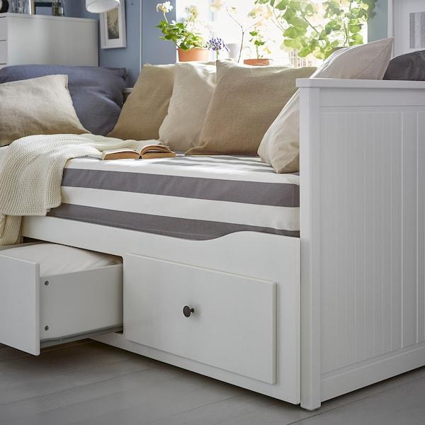 HEMNES Day-bed frame with 3 drawers, white 80x200 cm