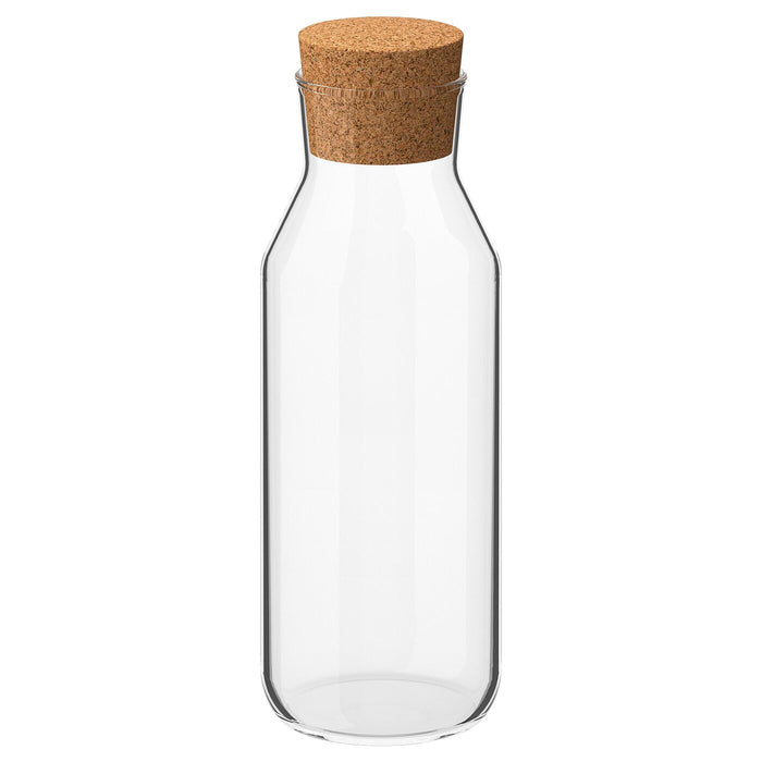 IKEA 365+ Carafe with stopper, clear glass/cork, 0.5 l