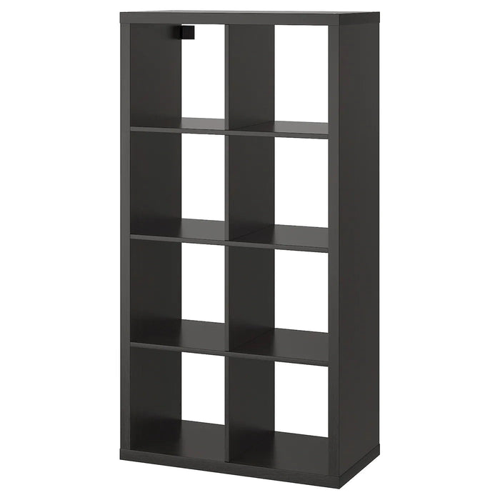 KALLAX Shelving unit, black-brown, 77x147 cm