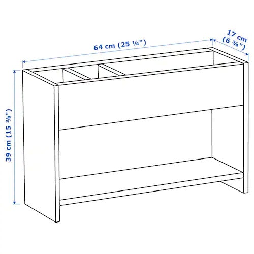 PAHL add-on unit, white/green, 64x39 cm