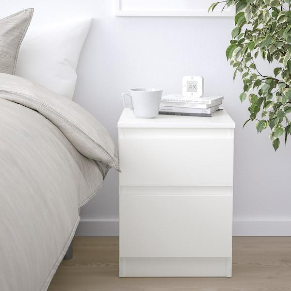 KULLEN Chest of 2 drawers, white 35x49 cm