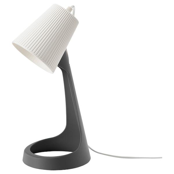 SVALLET work lamp, dark grey/white