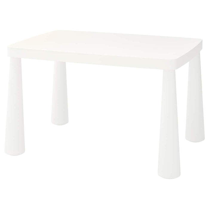 MAMMUT Children's table, in/outdoor white 77x55 cm