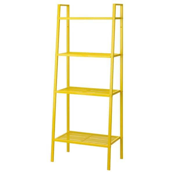 LERBERG Shelf unit, yellow 60x148 cm