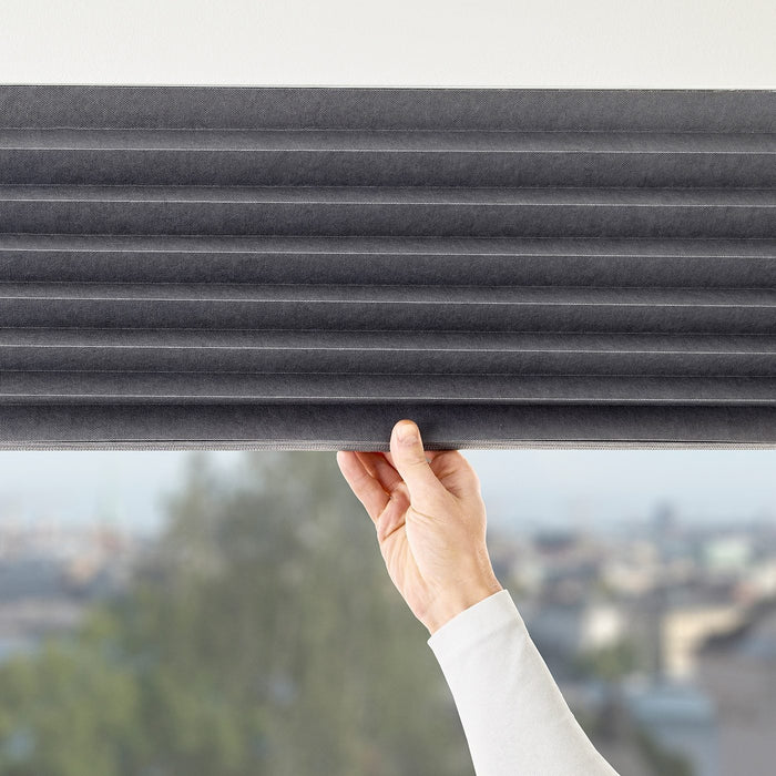 SCHOTTIS Block-out pleated blind, dark grey 100x190 cm