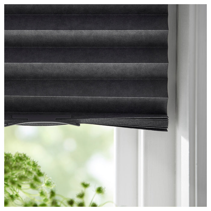 SCHOTTIS Block-out pleated blind, dark grey 100x190 cm