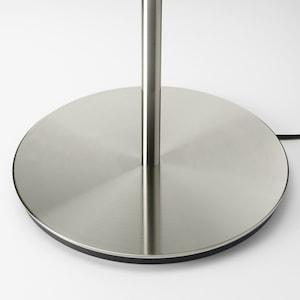 SKAFTET table lamp base, nickel-plated, 38 cm