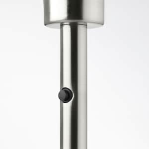 SKAFTET table lamp base, nickel-plated, 38 cm