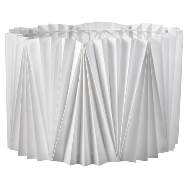 KUNGSHULT Lamp shade, pleated white 42 cm