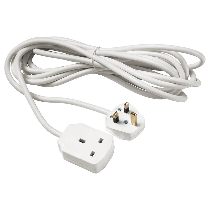 KOPPLA Extension cord, earthed white, 3 m