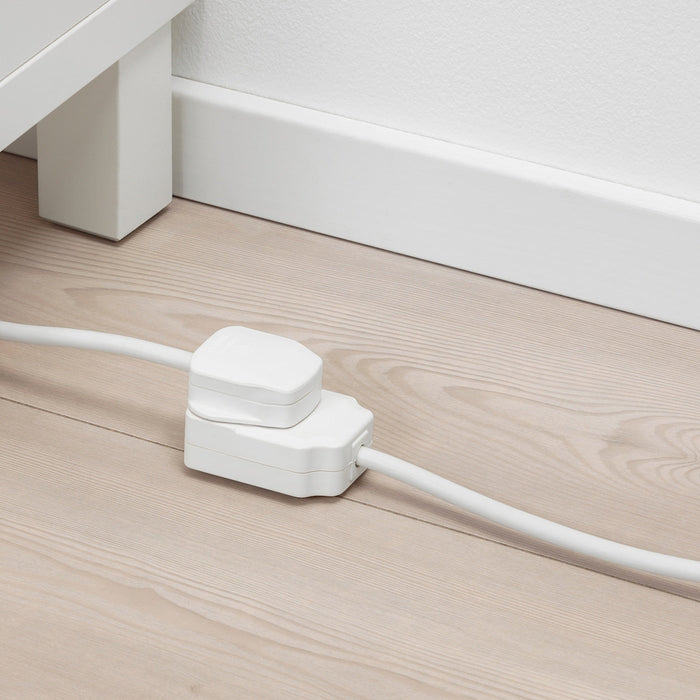 KOPPLA Extension cord, earthed white, 3 m