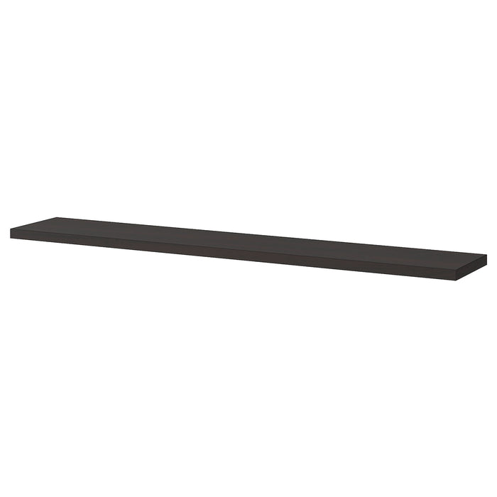 BERGSHULT Shelf, brown-black, 120x20 cm, 70430493