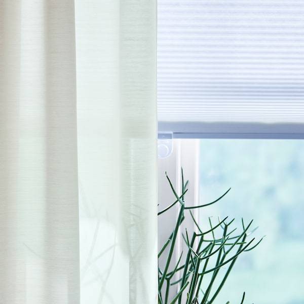 HILJA curtains 1pair 145x250cm white