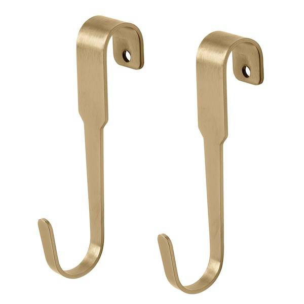 HULTARP Hook, polished/brass-colour 11 cm