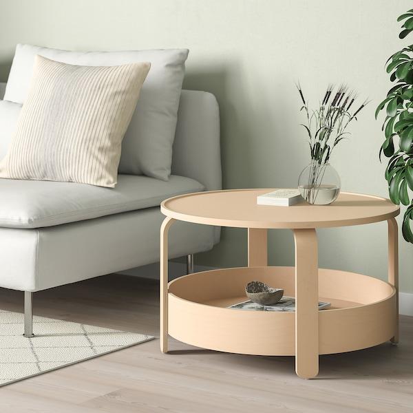 BORGEBY coffee table, birch veneer, 70 cm