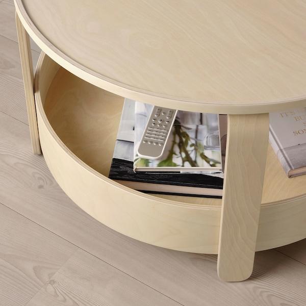 BORGEBY coffee table, birch veneer, 70 cm