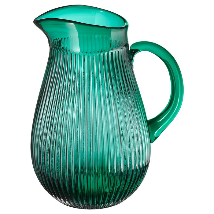 SALLSKAPLIG Jug, patterned/green, 2 l