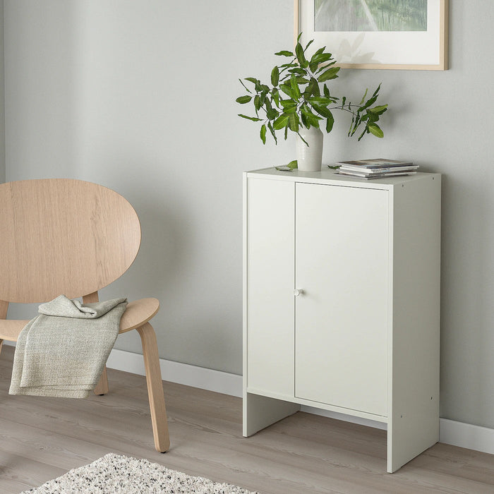 BAGGEBO Cabinet with door, white 50x30x80 cm