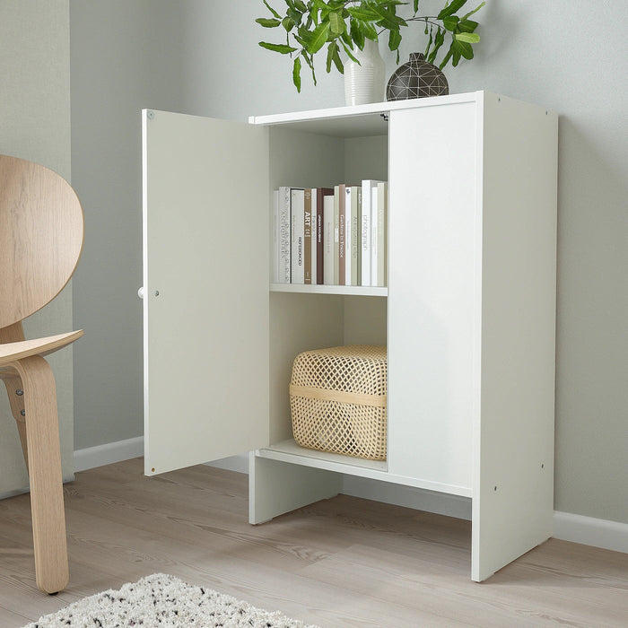 BAGGEBO Cabinet with door, white 50x30x80 cm