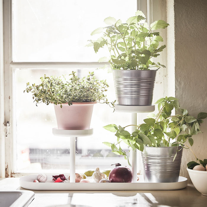 CHILISTRAN Plant stand, white 24 cm