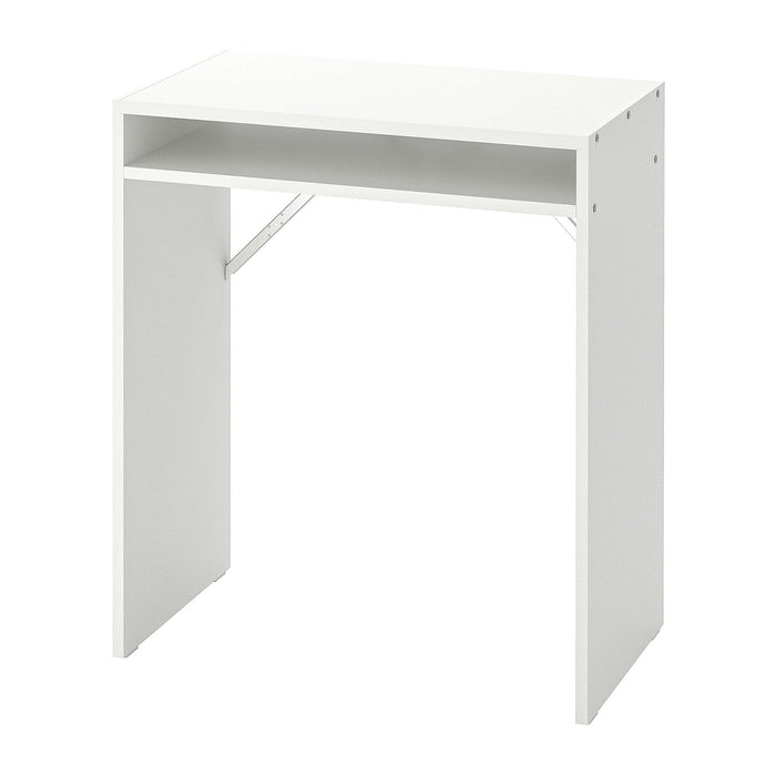 TORALD Desk with shelf unit, white 65x40 cm