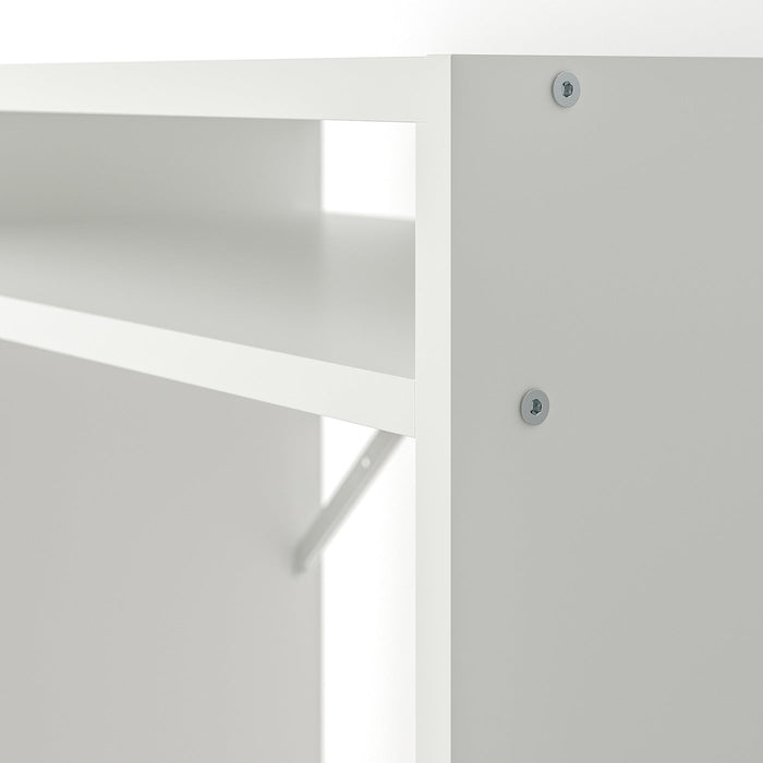 TORALD Desk with shelf unit, white 65x40 cm