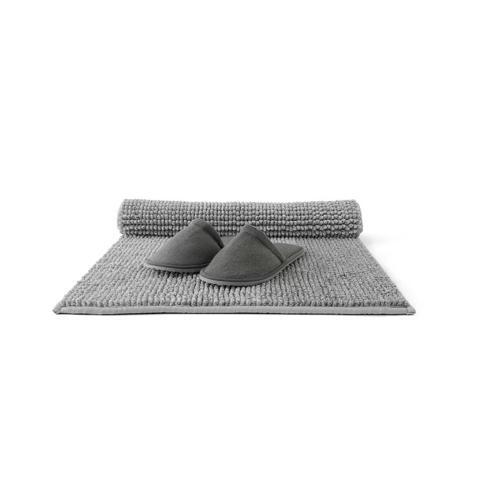 TOFTBO Bath mat, grey-white melange, 40x60 cm