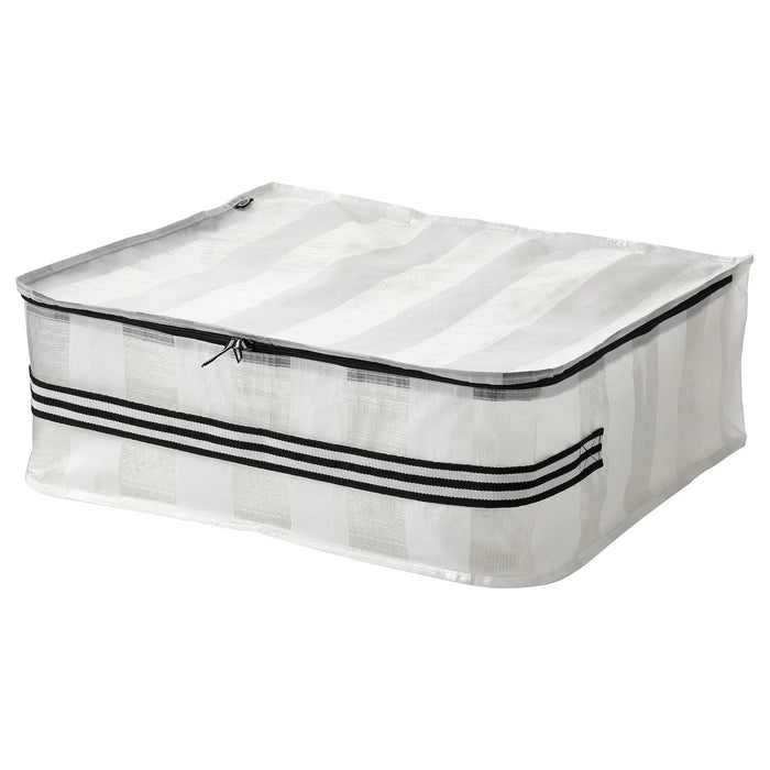 GORSNYGG Storage case, white/transparent 55x49x19 cm