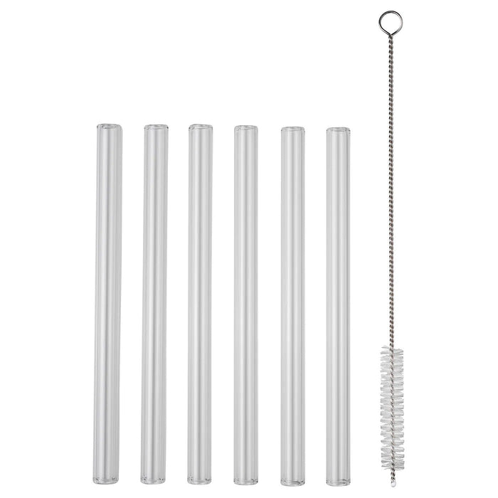 ANLEDNING Drinking straw, clear glass