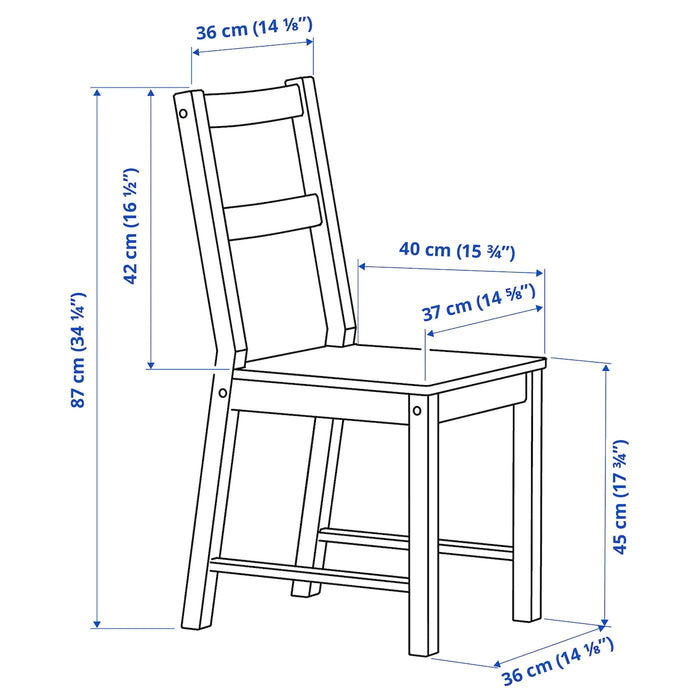 EGGELSTAD Chair, black-brown