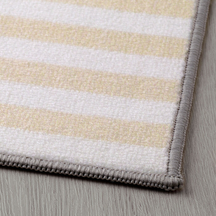 ELVERK Kitchen mat, beige, 45x120 cm