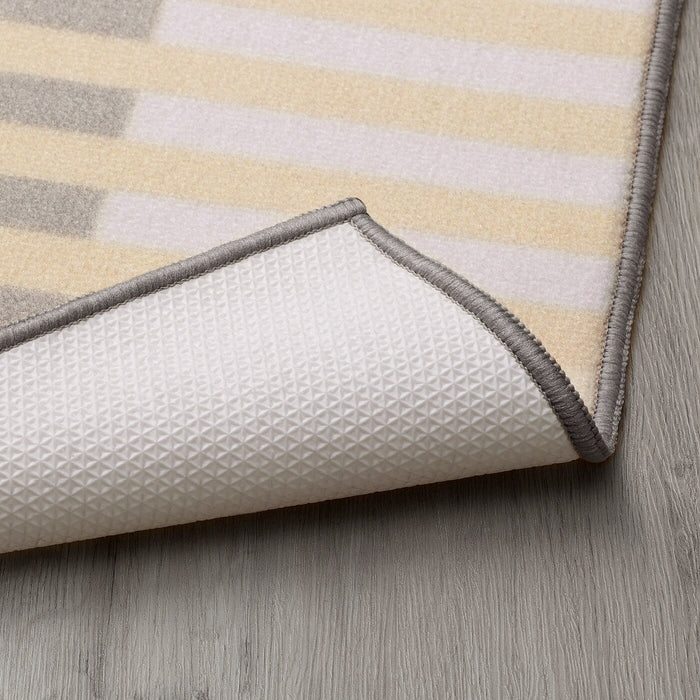 ELVERK Kitchen mat, beige, 45x120 cm