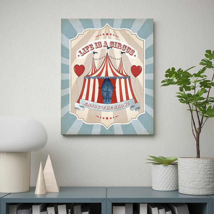 PJATTERYD Picture, welcome to the circus, 40x50 cm