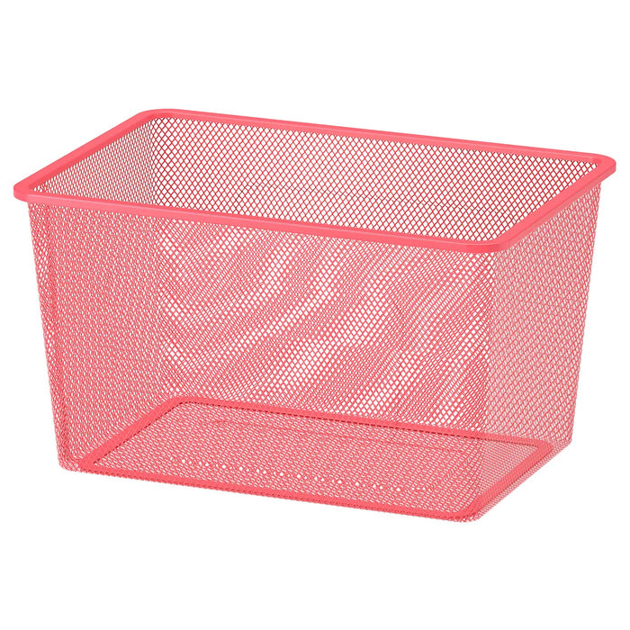 TROFAST Mesh storage box, light red, 42x30x23 cm