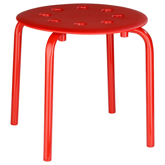 MARIUS Stool, red, 35 cm