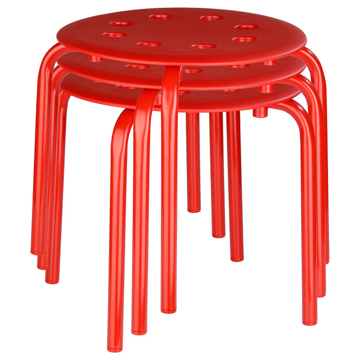 MARIUS Stool, red, 35 cm