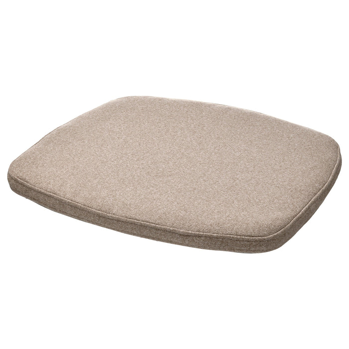 ALVGRASMAL Chair pad, beige, 32.6/31.3x33x3 cm