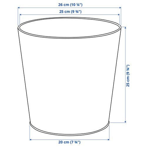 VITLOK Plant pot, in/outdoor off-white 24 cm