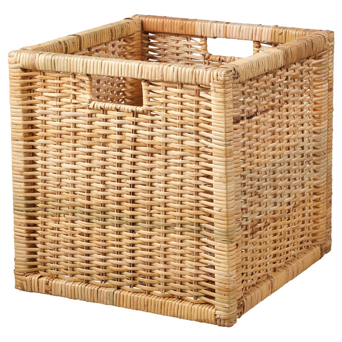 BRANAS Basket, rattan, 32x34x32 cm