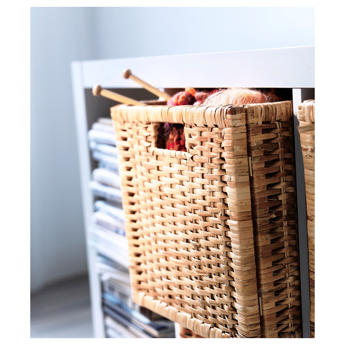 BRANAS Basket, rattan, 32x34x32 cm